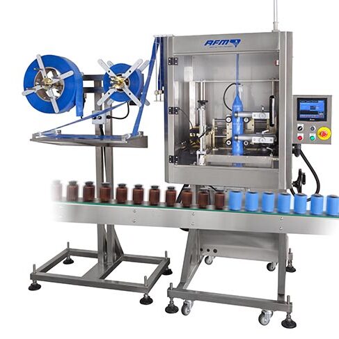 Machine from shrink sleeve labeling
